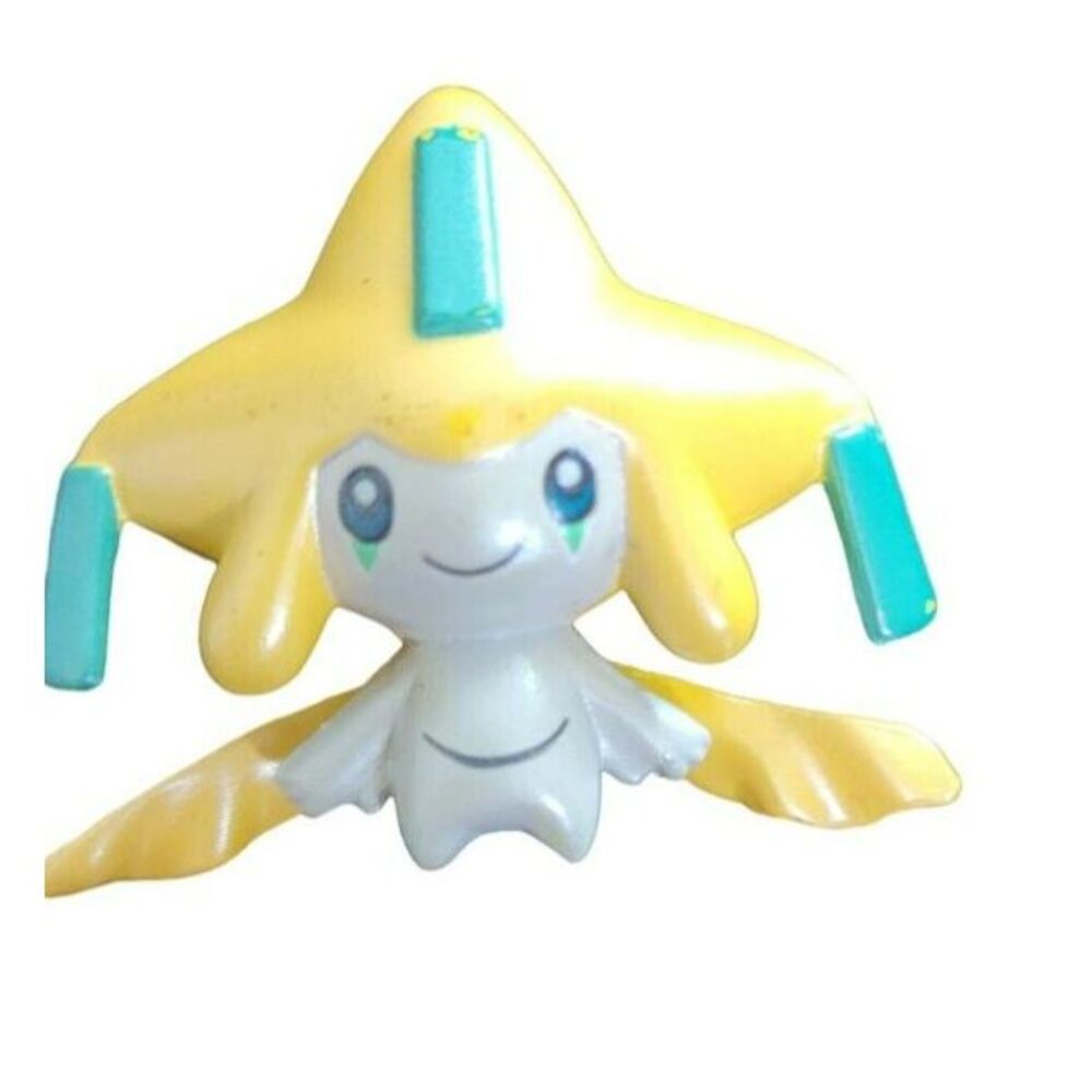 Nintendo‎ Pokemon Jirachi Mini Figure Tomy Yellow Teal Mythical Pokemon Toy